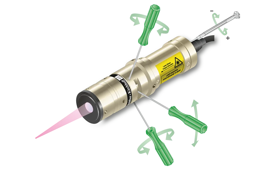 Laserdiodenstrahlquelle Serie LNC-13MM+56CM mit Werkzeug