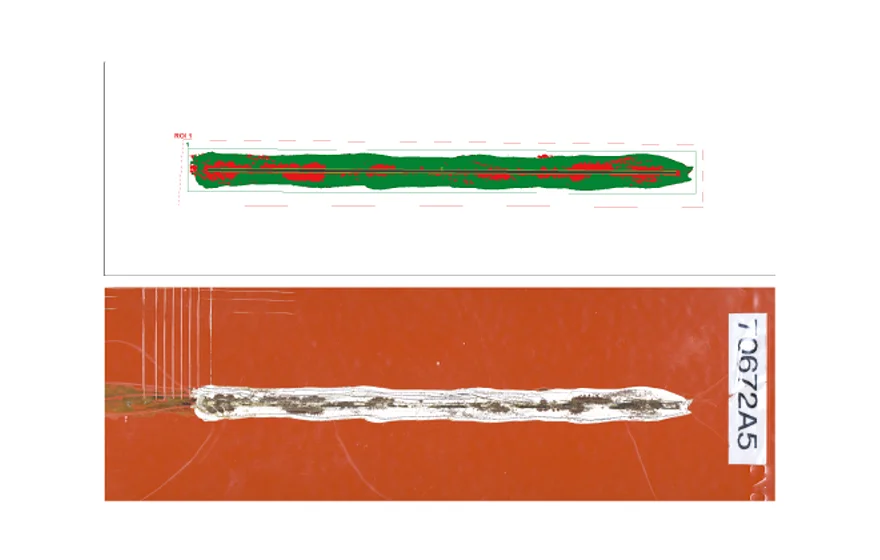 Analysis results for delamination and corrosion